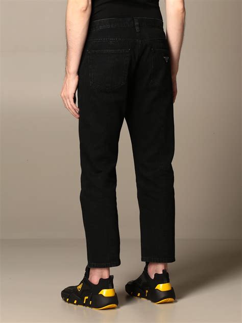 jeans prada velluto|Black Wide.